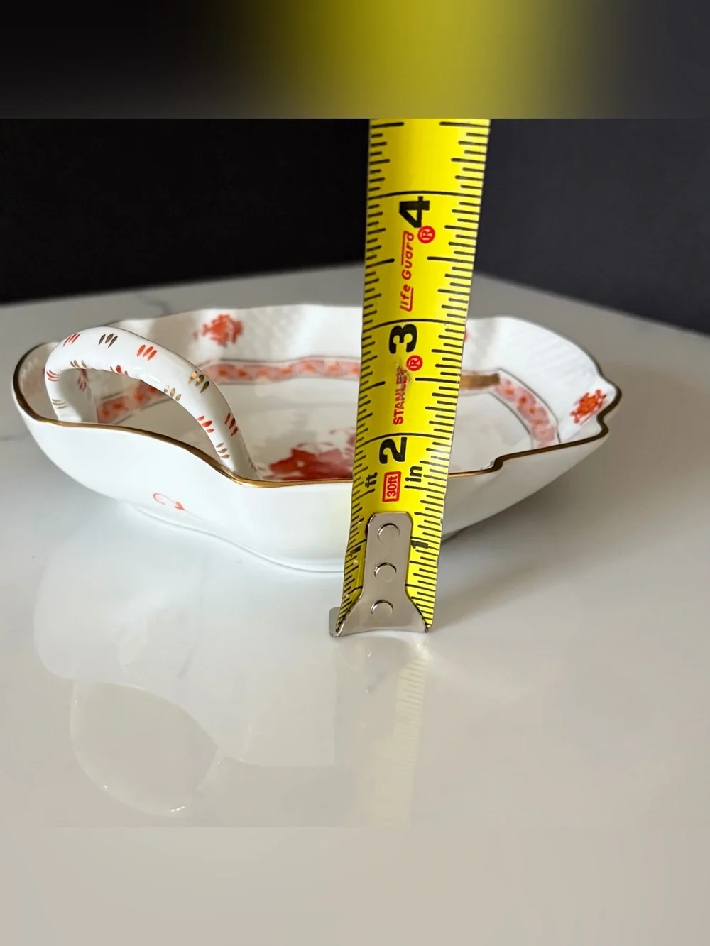Chinese Bouquet Rust Leaf Serving Dish by Herend